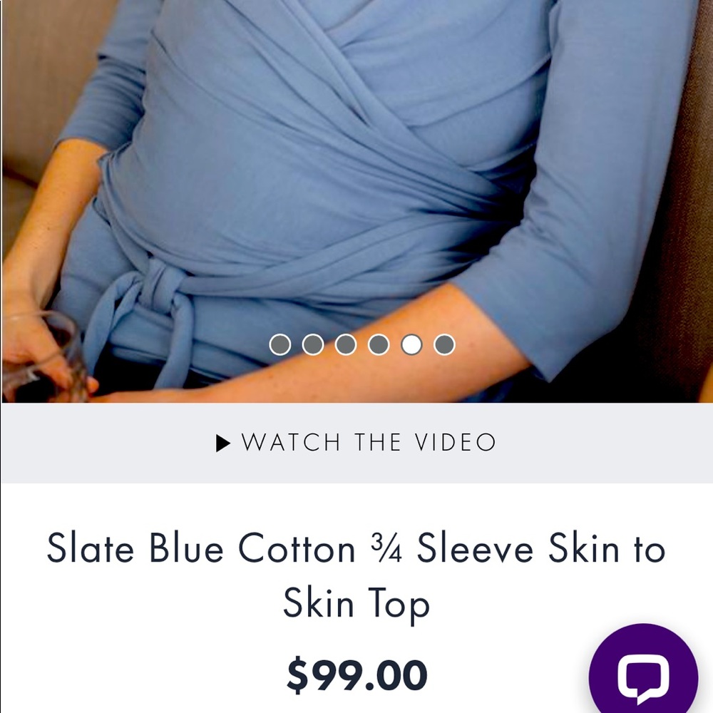 Seraphine sleeve skin to skin nursing wrap